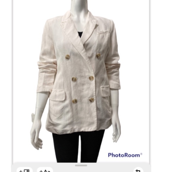 NWOT Babaton Cross Breath Cream Blazer Size 6 - Picture 12 of 16